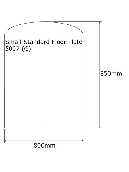 dimensions of medium floor plate