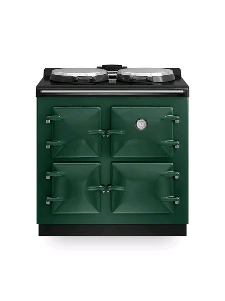 Heritage Compact 900 Oil Fired Range Cooker in Fir Green