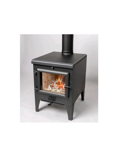 Esse Warmheart 'S' 5kw cook top stove - Angled view