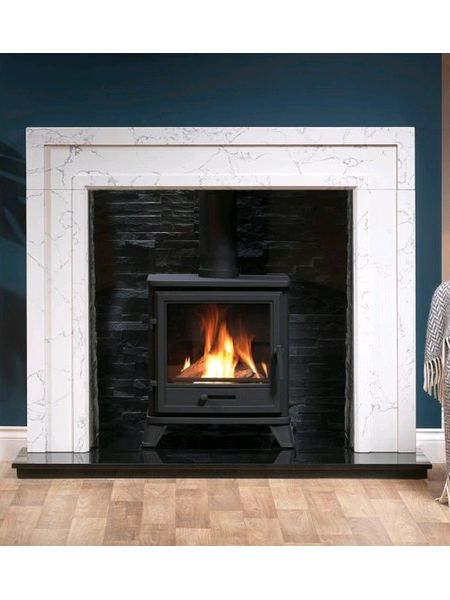 The Brooksby 52 inch Calcara Micromarble Mantel