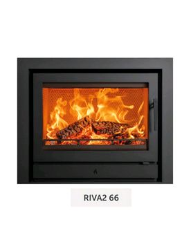 Stovax Riva2 66 Wood Burning Inset Fire with 3 sided Profil frame