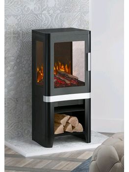 Flare Collection Vue Electric stove on a log store