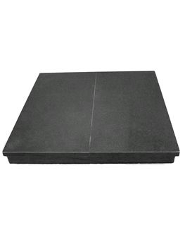 Eurostove Honed Granite Hearth 36 inch by 36 inch boxed, lipped, sectioned and slabbed