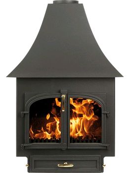 Clearview Stoves 650 with high canopy 12kw