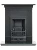 The Oakley 36 inch Black Cast Iron Combination fireplace
