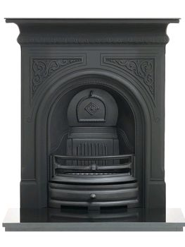 Capital Fireplaces The Greenock 36 inch Black Cast Iron Combination fireplace