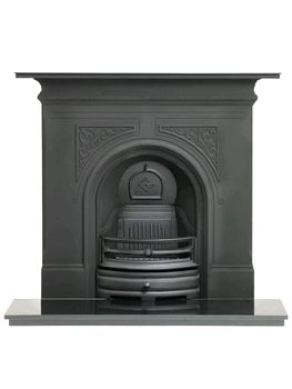 Capital Fireplaces The Sydenham 48 inch Black Cast Iron Combination fireplace