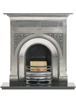 Capital Fireplaces The Fairburn Full Polished Cast Iron Combination fireplace