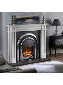Capital Fireplaces Provident flat wall electric cast iron suite