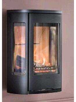 Contura Contura 856W Style wall mounted woodburner modern 5kw woodburning stove with glass side panels
