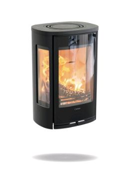 Contura Contura 856 WG Style modern wall mounted with glass door woodburner 5 kw woodburning stove