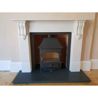 Clearview Vision 500 8Kw Stove with Low Canopy installed in Lowestoft