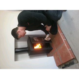 Commissioning the woodburner after installation