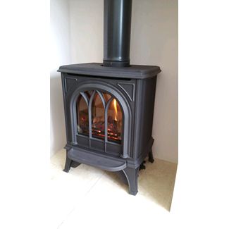 Gazco Huntingdon 20 gas stove with tracery door and conventional flue