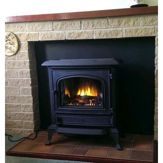 Broseley Canterbury with a clear door electric stove