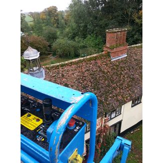 Our chimney engineers are IPAF qualified to operated cherry pickers
