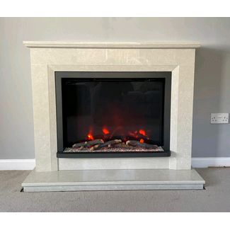 Elgin and Hall flat wall fix electric fireplace suite