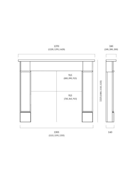 Hersham dimensions