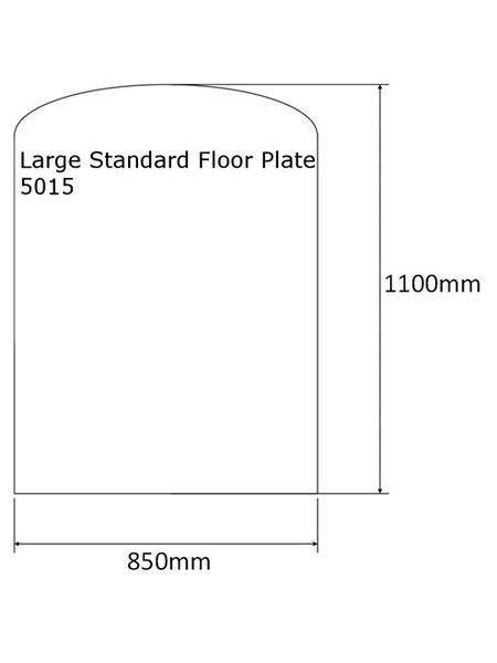 dimensions steel plate hearth