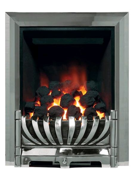 avantgarde slimine inset gas fire chrome