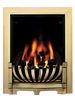 avantgarde slimline gas fire brass