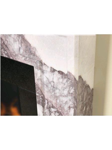 Allora 51 inch mantel Lilac marble