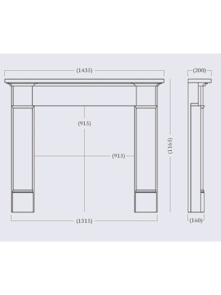 silsoe 57inch persian grey dimensions