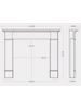 winterfold 56 inch timber mantel dimensions