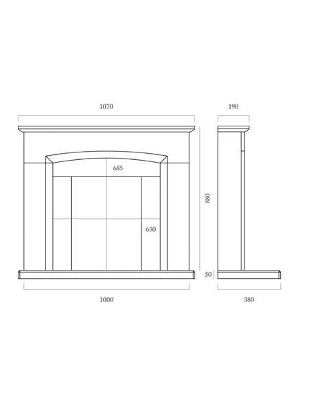 Holwell 42 Inch suite dimensions