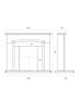 Holwell 42 Inch suite dimensions