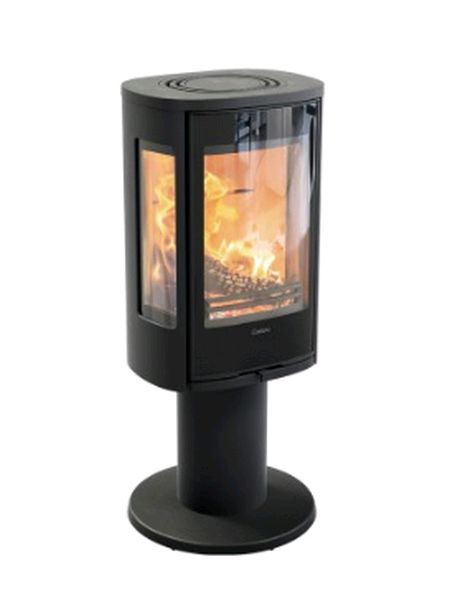 contura 886g black with painted aluminium top