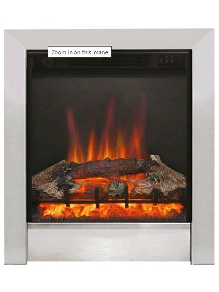 Athena 16 inch inset electric fire log bed effect Flare collection