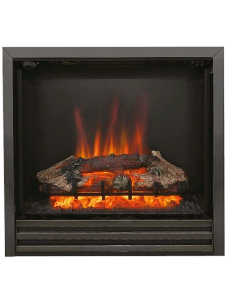 Coretta 22 inch inset electric fire widescreen glass viewing window log effect