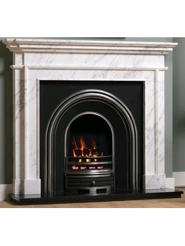 Capital Fireplaces Aversa 58 Inch Kallos Marble Mantel