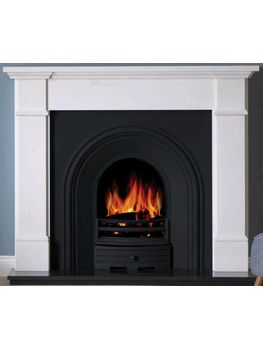 Capital Fireplaces Velletri 56 Inch Clara Pura Marble Mantel