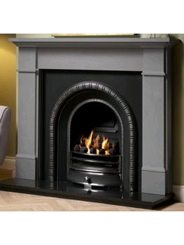 Capital Fireplaces Silsoe 57 Inch Persian Grey Limestone Mantel