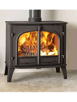 Stovax Stovax Stockton 11 ,double door 11kw woodburning stove DEFRA Exempt Ecodesign with integral heat shields