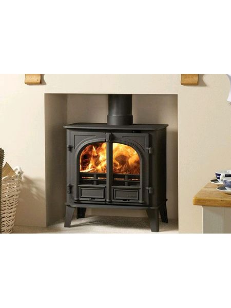 Stovax Stockton 8 multi-fuel stove double door 8.3kw ecodesign DEFRA Exempt with integral heat shields