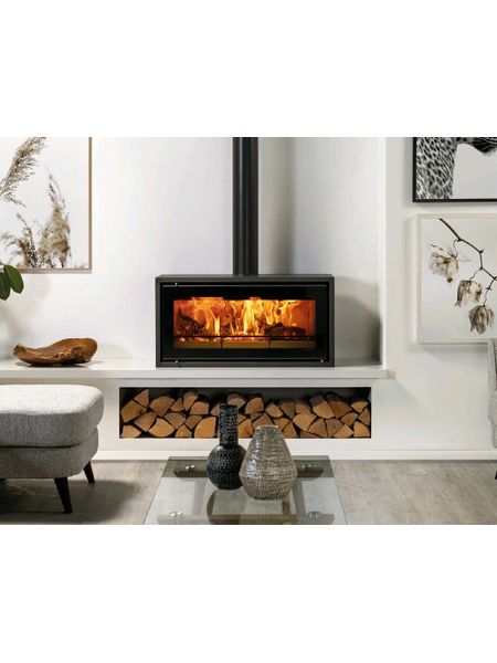 Stovax Studio 2 Freestanding wood burning stove woodburner 8.5kw Ecodesign