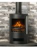 Flare Tunstall freestanding electric stove 1- 2kw cylindrical matt black