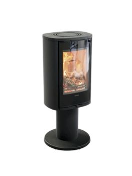 Contura Contura 870 G Style modern woodburner 5kw woodburning stove on a pedestal with generous glass door