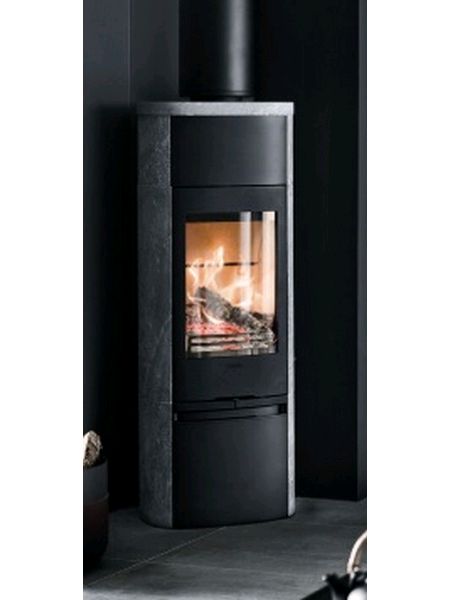 Contura 890T Style tall woodburner 5 kw woodburning stove with soapstone