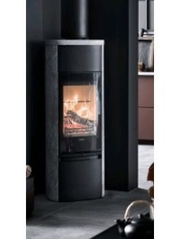 Contura Contura 890TG Style woodburner tall 5kw woodburning stove with generous glass door and soapstone