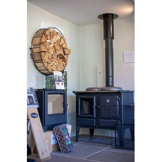 Esse Ironheart woodburning range cooker in our showroom